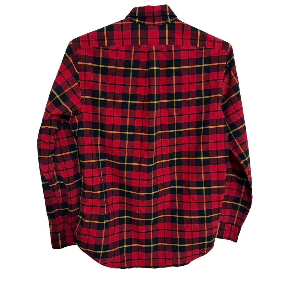 Polo Ralph Lauren Casual Button Down Shirt Mens M Preppy Long Sleeve Flannel Red